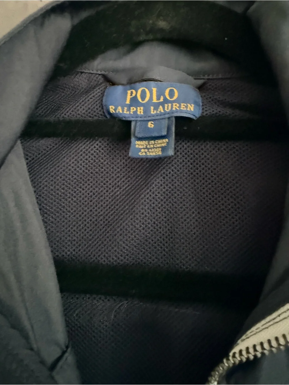 Ralph Lauren Navy Jacket with Gold Logo